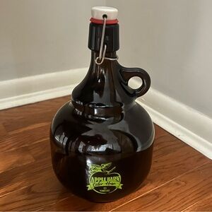 Apple Barn Cider House Tennessee Jug flip-top growler 2 Liter Approximately 11”